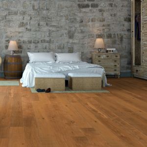 190mm x 20/6mm x 1900mm Brushed and Natural Oiled Rustic Grade Multi-Ply Engineered Oak Flooring
