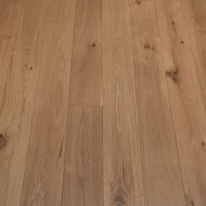 190mm x 14/3mm x 1900mm Oak Brushed & Matt Lacquered Rustic Grade Engineered Wood Flooring 