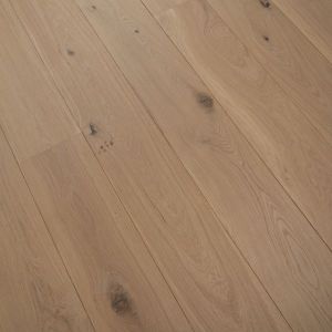 190mm x 20/4mm x 1900mm Invisible Light Brushed and Lacquered Rustic Grade Multi-Ply Engineered Oak Flooring