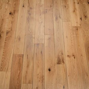 90mm x 18mm x random lengths Rustic Grade Oak Lacquered Solid Wood Flooring 