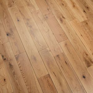 90mm x 18mm x random lengths Rustic Grade Oak Lacquered Solid Wood Flooring 