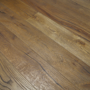 190mm x 20/6mm x 1900mm Antique Light Brown Brushed & Distressed Engineered Oak Flooring Oiled