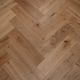 150mm x 14/3mm x 600mm Oak Brush & UV Matt Lacquered Herringbone Engineered Rustic Click Flooring 