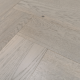 150mm x 14/3mm x 600mm Grey Herringbone Engineered Click Flooring Brush & UV Oiled