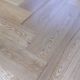 90mm x 14mm x 450mm Oak Lacquered Herringbone Engineered Rustic Flooring 