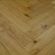 90mm x 18mm x 400mm Oak Brush & UV Oiled Herringbone Engineered Rustic Flooring 
