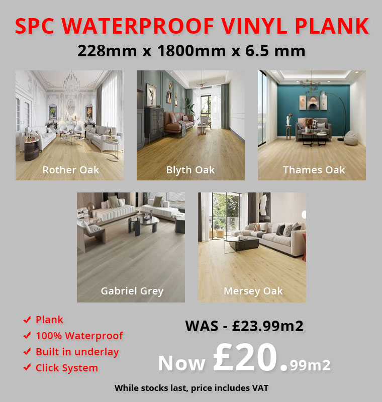 Spc waterproof vinyl long plank