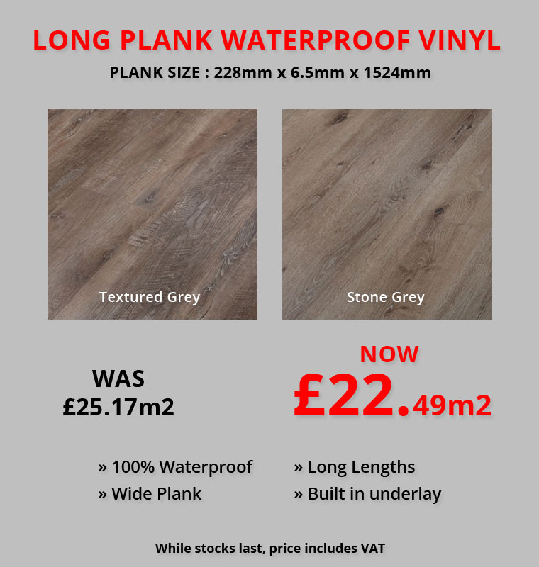Spc waterproof vinyl long plank