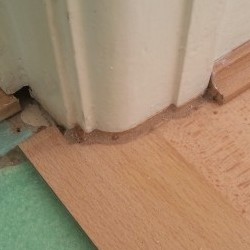 How To Undercut Architrave Blog, How To Cut Laminate Flooring Around Door Frame