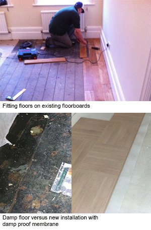 Fitting wood floors